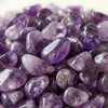 Close-up of authentic natural Amethyst showing crystal texture, colour and craftsmanship – amethyst chips stone symbol of serenity wisdom and spiritual