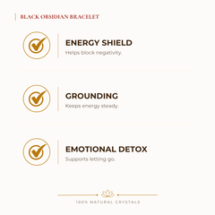 Black Obsidian Bracelet benefits for nazar protection and negative-energy shielding, explained in an Evashu natural-crystal guide