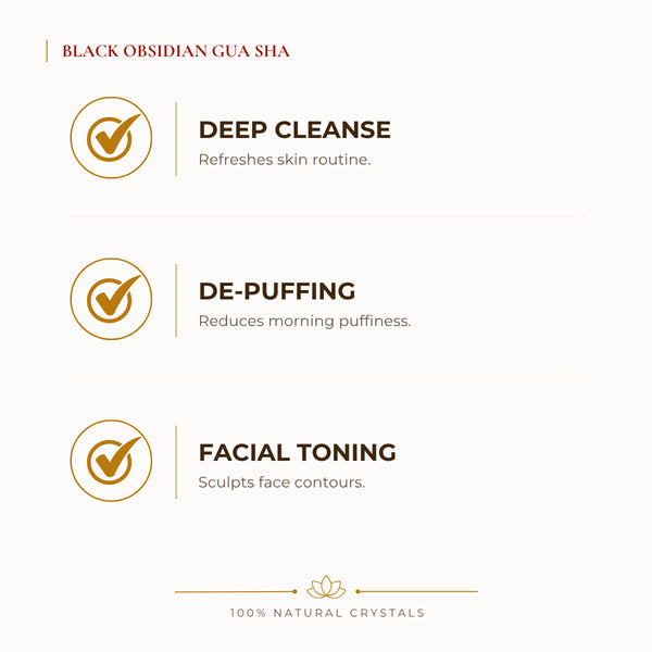Black Obsidian Gua Sha benefits for grounding and balanced energy, explained in an Evashu natural-crystal guide