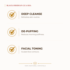Black Obsidian Gua Sha benefits for grounding and balanced energy, explained in an Evashu natural-crystal guide