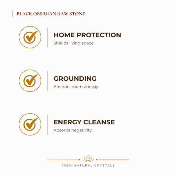 Black Obsidian Raw Stone benefits for nazar protection and negative-energy shielding, explained in an Evashu natural-crystal guide
