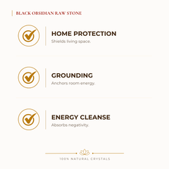 Black Obsidian Raw Stone benefits for nazar protection and negative-energy shielding, explained in an Evashu natural-crystal guide