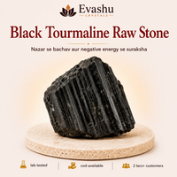 Certified Natural Black Tourmaline Raw Stone - EMF Shield & Home Protection
