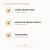 Black Tourmaline Raw Stone benefits for nazar protection and negative-energy shielding, explained in an Evashu natural-crystal guide – black tourmaline stone