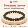 Authentic natural Bloodstone Bracelet for Courage and Inner Strength, shown as the main Evashu product view