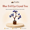 Authentic natural Blue Evil Eye Crystal Tree for Nazar Protection and Good Luck, shown as the main Evashu product view
