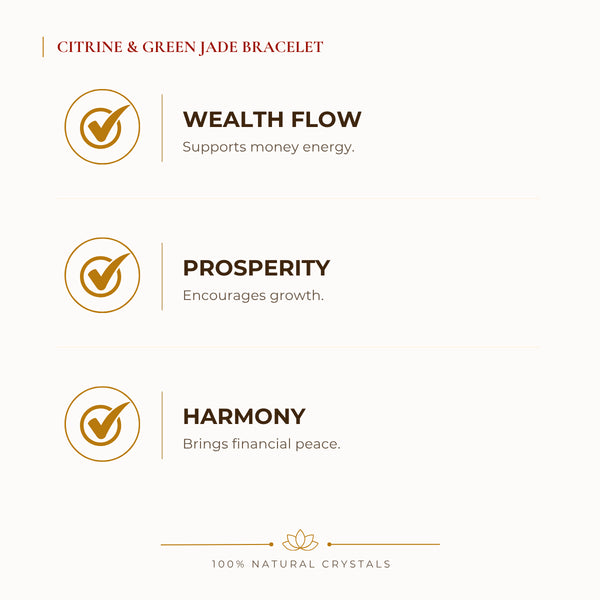 Citrine & Green Jade Bracelet benefits for calm mind and stress relief, explained in an Evashu natural-crystal guide