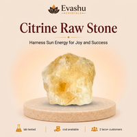 Certified Natural Citrine Raw Stone - Wealth Corner & Abundance Energy
