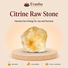 Load image into Gallery viewer, Authentic natural Citrine Raw Stone for Wealth Corner and Abundance Energy, shown as the main Evashu product view
