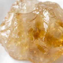 Load image into Gallery viewer, Close-up of authentic natural Citrine showing crystal texture, colour and craftsmanship – citrine raw stone symbol of abundance joy and manifestation perfect

