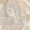 Close-up of authentic natural Clear Quartz and Sphatik showing crystal texture, colour and craftsmanship – clear quartz ganesh symbol of clarity healing and