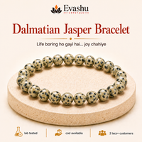 Certified Natural Dalmatian Jasper Bracelet - Joy & Positivity