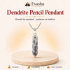 Authentic natural Dendrite Pencil Pendant for Steady Growth and Patient Energy, shown as the main Evashu product view