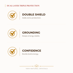 Dual Layer Triple Protection Bracelet benefits for focus and mental clarity, explained in an Evashu natural-crystal guide