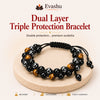 Authentic natural Dual Layer Triple Protection Bracelet for Double Shield and Grounding, shown as the main Evashu product view