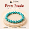Authentic natural Firoza Bracelet for Clear Speech and Communication, shown as the main Evashu product view