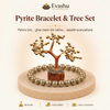 Authentic natural Golden Pyrite Bracelet & Tree Set for Wealth Flow and Home Prosperity, shown as the main Evashu product view