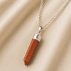 Close-up of authentic natural Goldstone showing crystal texture, colour and craftsmanship