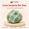 Authentic natural Green Aventurine Raw Stone for Luck Energy and Opportunity Flow, shown as the main Evashu product view