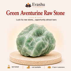 Authentic natural Green Aventurine Raw Stone for Luck Energy and Opportunity Flow, shown as the main Evashu product view