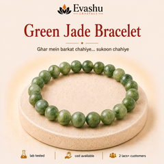 Authentic natural Green Jade Bracelet for Household Prosperity and Family Harmony, shown as the main Evashu product view