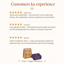 Load image into Gallery viewer, Evashu customer reviews and verified buyer feedback for Fame &amp; Success Bracelet Combo
