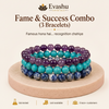 Authentic natural Fame & Success Bracelet Combo for Recognition and Communication, shown as the main Evashu product view