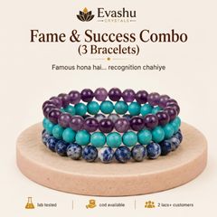 Authentic natural Fame & Success Bracelet Combo for Recognition and Communication, shown as the main Evashu product view