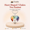 Authentic natural 7 Chakra Heart Pendant for Heart Healing and Energy Balance, shown as the main Evashu product view