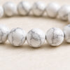 Close-up of authentic natural Howlite showing crystal texture, colour and craftsmanship