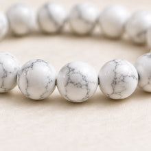 Load image into Gallery viewer, Close-up of authentic natural Howlite showing crystal texture, colour and craftsmanship
