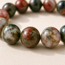 Load image into Gallery viewer, Close-up of authentic natural Indian Agate showing crystal texture, colour and craftsmanship
