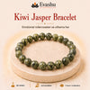 Authentic natural Kiwi Jasper Bracelet for Emotional Balance and Relaxation, shown as the main Evashu product view