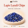 Authentic natural Lapis Lazuli Chips for Wisdom Energy and Truthful Expression, shown as the main Evashu product view