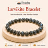Authentic natural Larvikite Bracelet for Clarity and Direction, shown as the main Evashu product view