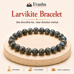 Authentic natural Larvikite Bracelet for Clarity and Direction, shown as the main Evashu product view