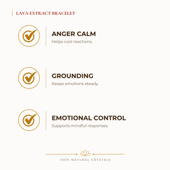 Lava Extract Bracelet benefits for focus and mental clarity, explained in an Evashu natural-crystal guide