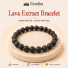 Authentic natural Lava Extract Bracelet for Anger Calm and Grounding, shown as the main Evashu product view