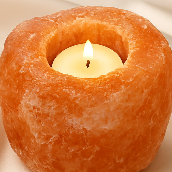 Close-up of authentic natural Himalayan Rock Salt and Himalayan Salt showing crystal texture, colour and craftsmanship