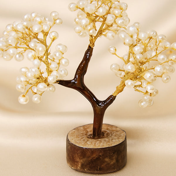 Close-up of authentic natural Pearl showing crystal texture, colour and craftsmanship