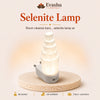 Authentic natural Selenite Lamp for Energy Cleanse and Calm Light, shown as the main Evashu product view