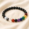 Navratna Bracelet displayed fully on white silk cloth to show its natural colour, shape and finish