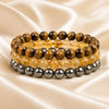 Career Growth Bracelet Combo displayed fully on white silk cloth to show its natural colour, shape and finish