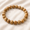 Picture Jasper Bracelet displayed fully on white silk cloth to show its natural colour, shape and finish