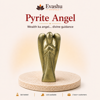 Certified Natural Pyrite Angel Figurine - Abundance Focus & Confidence Energy