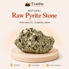 Authentic natural Raw Pyrite Raw Stone for Prosperity Focus and Vastu Placement, shown as the main Evashu product view