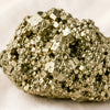 Close-up of authentic natural Raw Pyrite showing crystal texture, colour and craftsmanship – raw pyrite stone natural crystal prosperity confidence protection