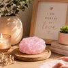 Additional Raw Rose Quartz Raw Stone benefit detail for love and relationship harmony – raw rose quartz stone natural crystal decor