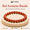 Authentic natural Red Aventurine Bracelet for Vitality and Confidence, shown as the main Evashu product view