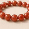 Close-up of authentic natural Red Aventurine showing crystal texture, colour and craftsmanship